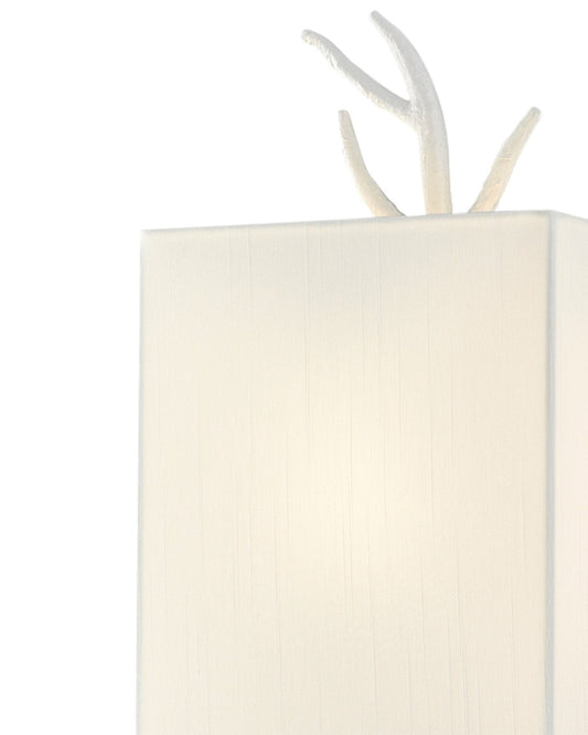 Baneberry White Wall Sconce, Left