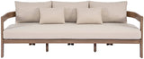 Newport - Water Resistant Fabric 86.75" Upholstered Outdoor Patio Sofa
