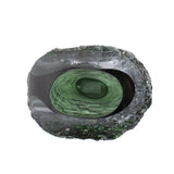 Emerald Crystalized Glass Vase- Medium