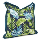 20 x 20 Outdoor Pillow Cardoon Indigo - Down Alternative Insert
