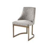 Wholesale [Set of 2] Metal Round Base Dining Chair, Grey