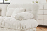 CLOUDIES 94" Loveseat with 2 Ottomans