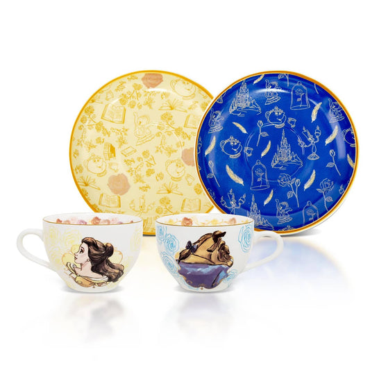 Disney Beauty and the Beast Tea Cup & Saucer Set
