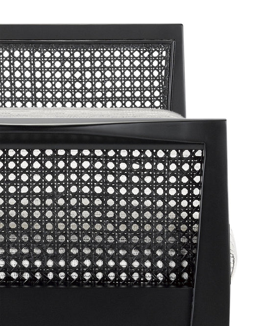 Teagan Black Bench, Attel Ivory