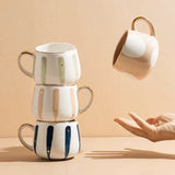 370ml Nordic Ceramic Coffee Tea Mug With Gold Rim
