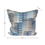 Navajo Navy 24x24 Down Filled Pillow