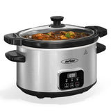 4QT Programmable Slow Cooker with Locking Lid