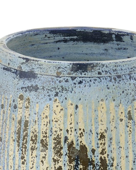 Sicilia Small Antique Blue Drip Planter