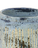 Sicilia Small Antique Blue Drip Planter
