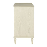 European Country Style Farmhouse 4-Drawer Dresser, Cream *