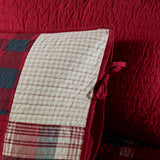 Cabin Plaid Coverlet Daybed Set, Red