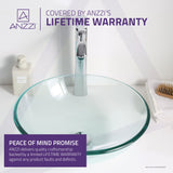 Etude Series 17 in. Bathroom Vessel Sink with Scratch-Tough and Stain-Resistant Non-Porous Surface in Clear Glass