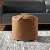 Qivuit Brown Tall Pouf