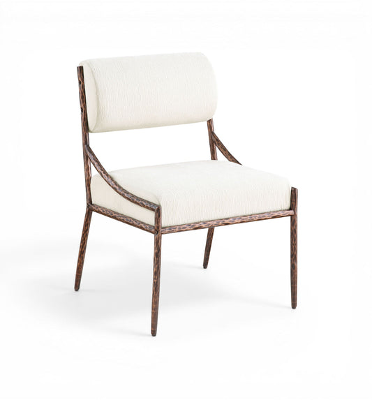Bastille - Upholstered Dining Side Chair (Set of 2) - Bronze Frame