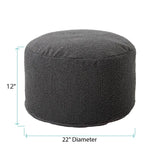 Foot Pouf Barbet Charcoal