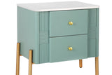 HERIN Modern Nightstand with 2 Storage Drawer