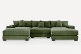 DESEO 130" 3-Seater with 2 Ottomans