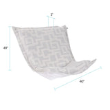 Indoor/Outdoor Puff Scroll Chair Syros Fog Cover Only