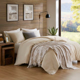 Jacquard Patterned Cotton Blend Throw, Neutral Aztec