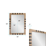 Robin Baron Leather Wrapped Mirror