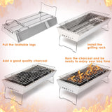 17-Inch Portable Stainless Steel Charcoal Grill