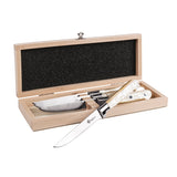 Au Nain Set of 4  Pearlized Champagne Steak Knives