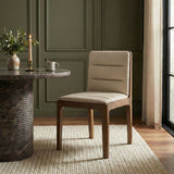 Ellis - Vegan Leather Upholstered Dining Chair (Set of 2) - Brown Base