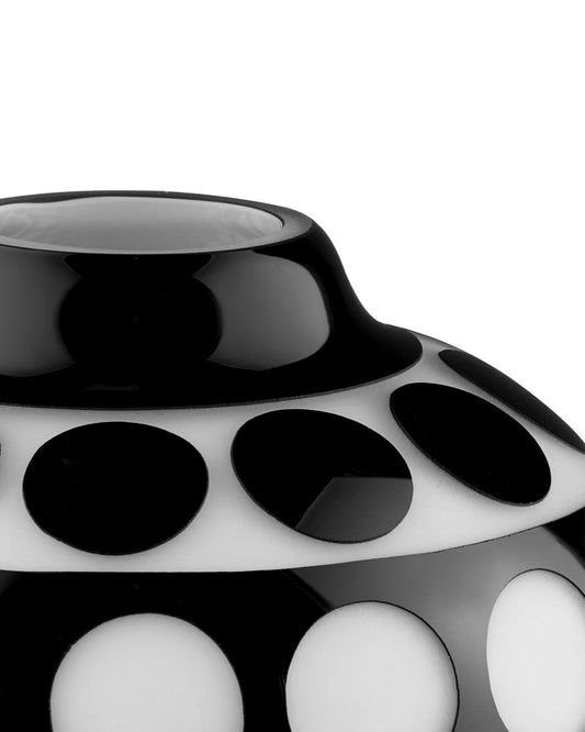Cicero Small Black & White Vase