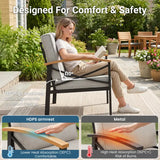 Patio Chairs with Cushions, Rust-Proof & All-Weather
