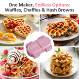 Double Belgian Waffle Maker with Removable Nonstick Plates