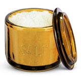 Kook Embossed Glass Salt Cellar with Lid 10 oz