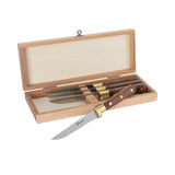 Au Nain Set of 4 Steak Knives with Rosewood Handles