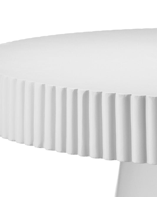 Harlow White Concrete Cocktail Table