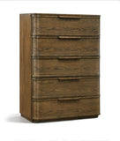 Tiberio - Oak Veneer And Solid Wood Chest