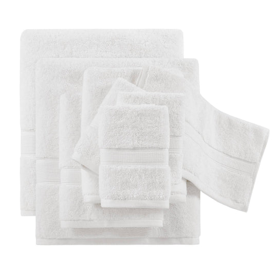 8-Piece 800gsm Cotton Absorbent Towel Set, Taupe