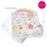 Garden Blooms Floral Paper Napkins Set of 30