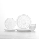 Jupiter Clear 12pc Dinnerware Set