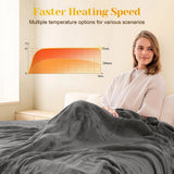 Heated Blanket Twin Size, Heating Electric Throw Blanket