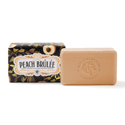 Peach Brulee Almond Milk Honey Bar Soap 250g