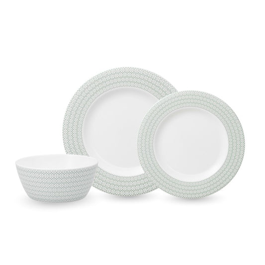 Ornament Green 12pc Dinnerware Set