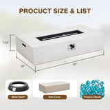 Wholesale MgO Propane Rectangular Fire Pit Table