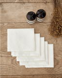 Ivory Linen Face cloth set of 5