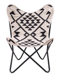 Rabat Accent Chair Beige & Black