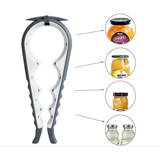 UNIVERSAL BOTTLE AND JAR OPENER SET- GREY