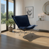 Komodo Navy Puff Chair and Frame