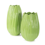 Field Green Short Ceramic Vase