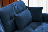 CLOUDIES 94" Loveseat with 2 Ottomans