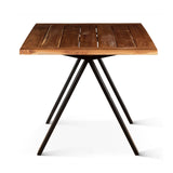 Artemis 65" Small Patio Dining Table in Natural Teak