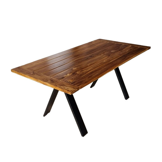 Artemis 65" Small Patio Dining Table in Natural Teak