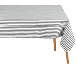 Black and White Stripe Tablecloth